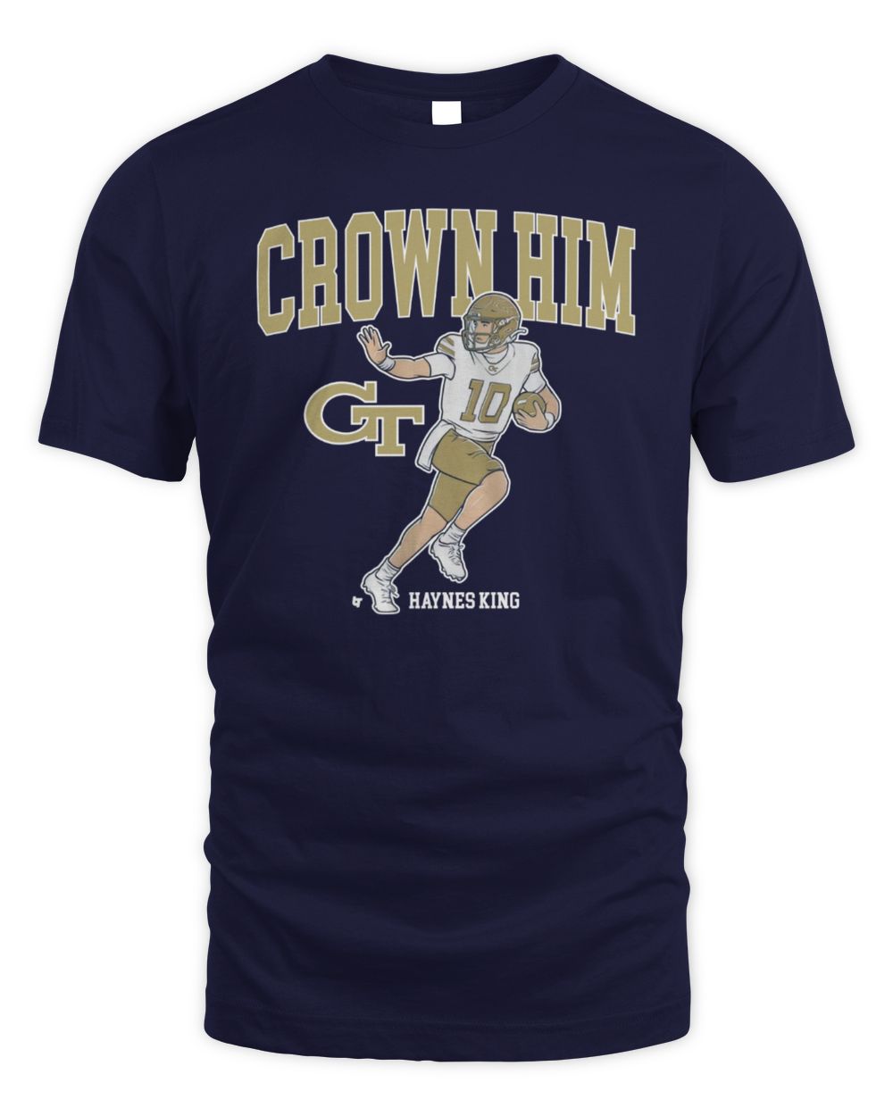 Georgia Tech Football Haynes King Crown Him T Shirt