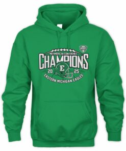 Eastern Michigan Eagles 2025 MAC Conference Champions Football Hoodie