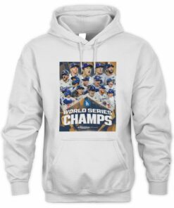 Dodgers 2025 World Series Champs Players Roster Baseball Hoodie