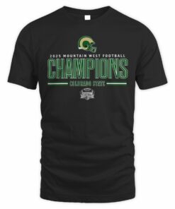 Colorado State Rams 2025 Mountain West Football Champions Helmet T-Shirt