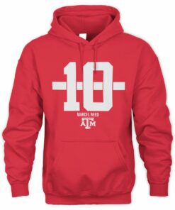 Texas A&M Football Marcel Reed 10 Stripe Official Hoodie