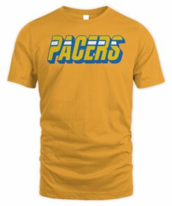 Indiana Pacers Hardwood Classics Gold T-Shirt