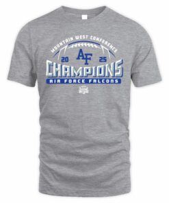 Mountain West Conference Champions 2025 Air Force Falcons  Football T Shirt