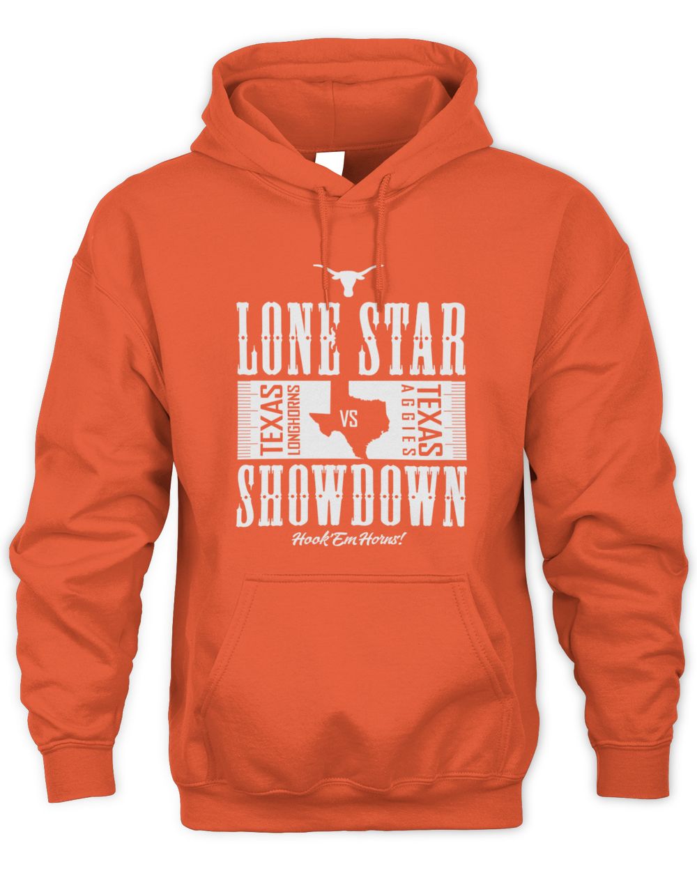 Lone Star Showdown Hook Em Horns Texas Rivalry Hoodie