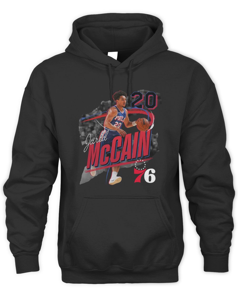 Philadelphia 76ers Jared McCain Legacy Player #20 Hoodie
