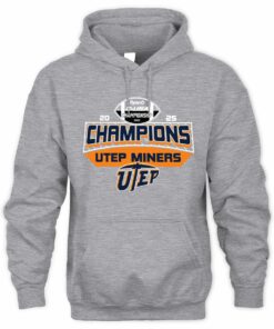 UTEP Miners Champions 2025 C-USA College Football Hoodie
