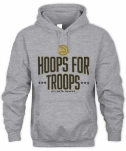 Hoops For Troops Atlanta Hawks Team Spirit Basketball Hoodie