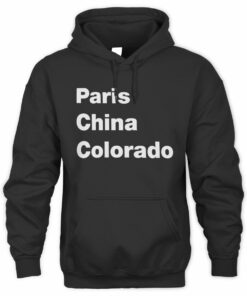 Onerepublic Merch Paris China Colorado Black Hoodie