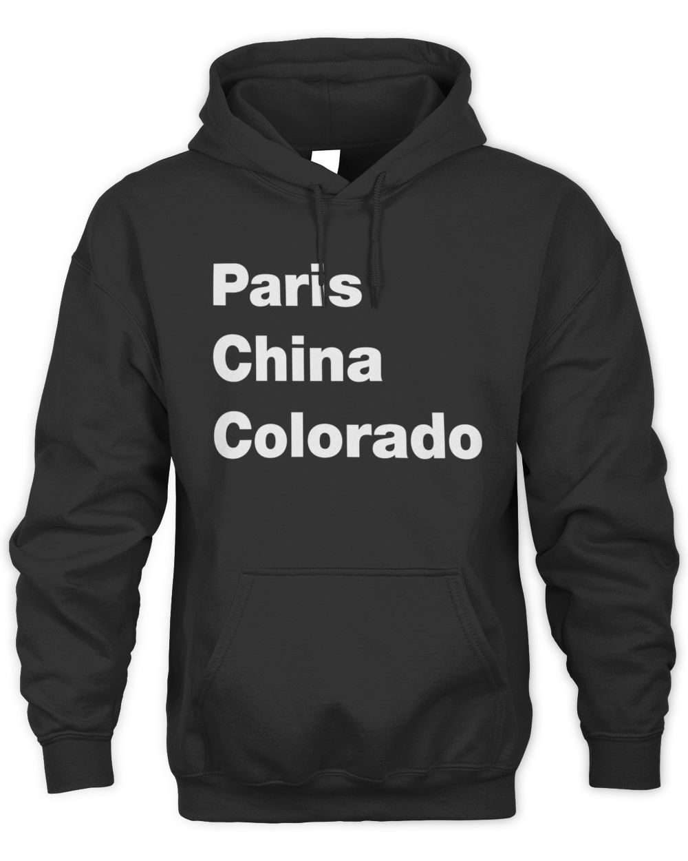 Onerepublic Merch Paris China Colorado Black Hoodie