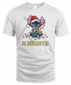 UCF Knights Cute Stitch Christmas Lights NCAA T-Shirt