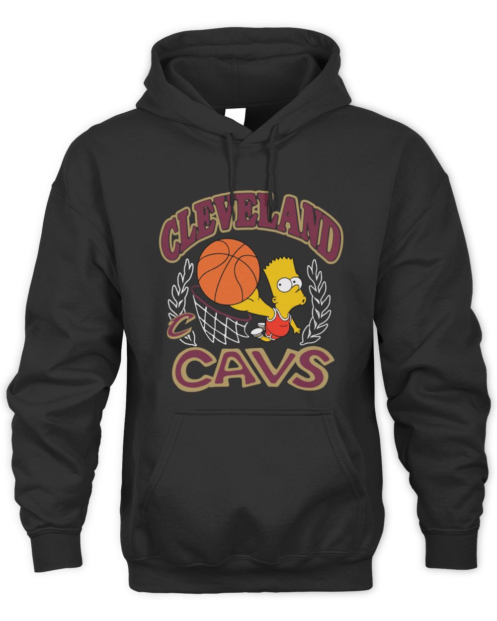 Cleveland Cavaliers The Simpsons Bart Player Mashup Hoodie