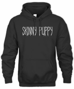 Skinny Puppy Merch Classic Symbol Zip Up Black Hoodie