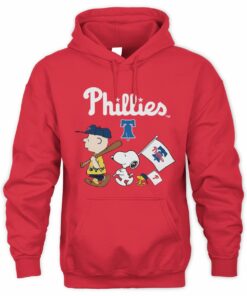 Phillies  Peanuts Series Charlie Brown Snoopy Flag Collector Hoodie