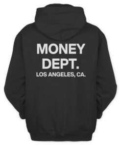 Money Dept Shirt Los Angeles Ca Black Hoodie