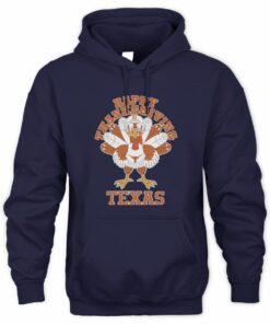 Texas Longhorns Turkey Helmet Happy Thanksgiving Hoodie