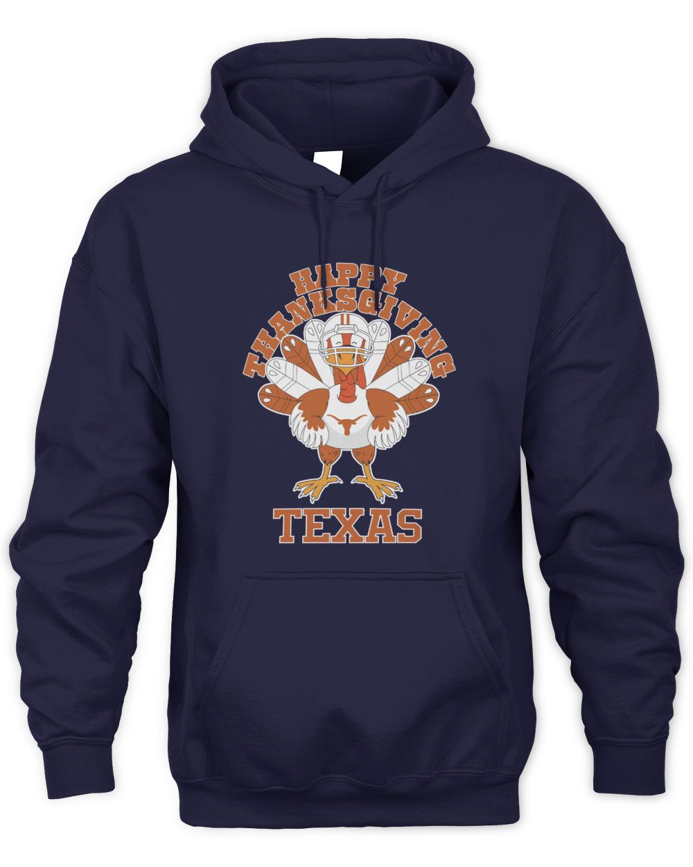Texas Longhorns Turkey Helmet Happy Thanksgiving Hoodie