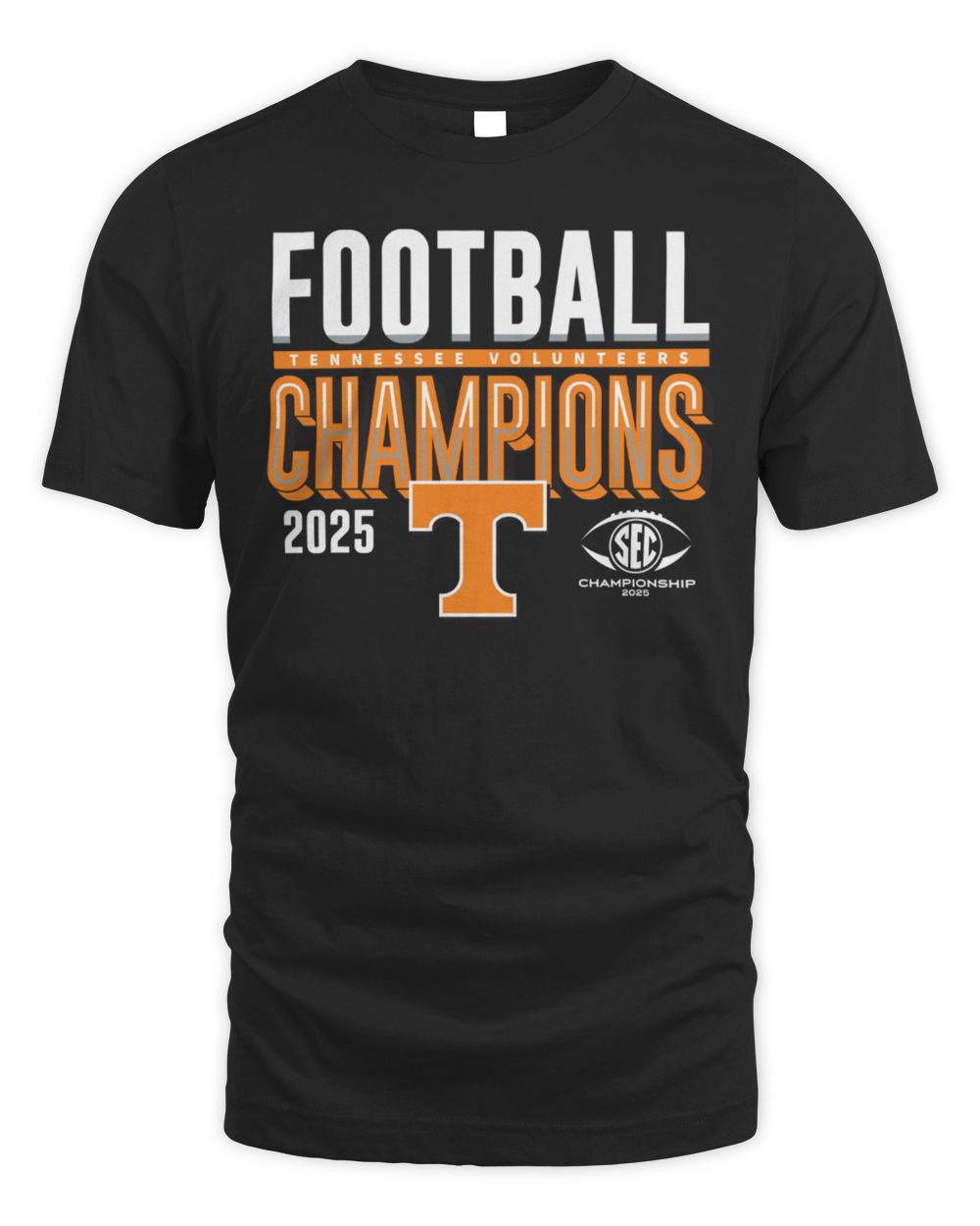 Official Tennessee Volunteers 2025 SEC Football Champions T-Shirt