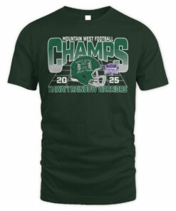 Hawai'i Rainbow Warriors Helmet 2025 Mountain West Football Champs T-Shirt