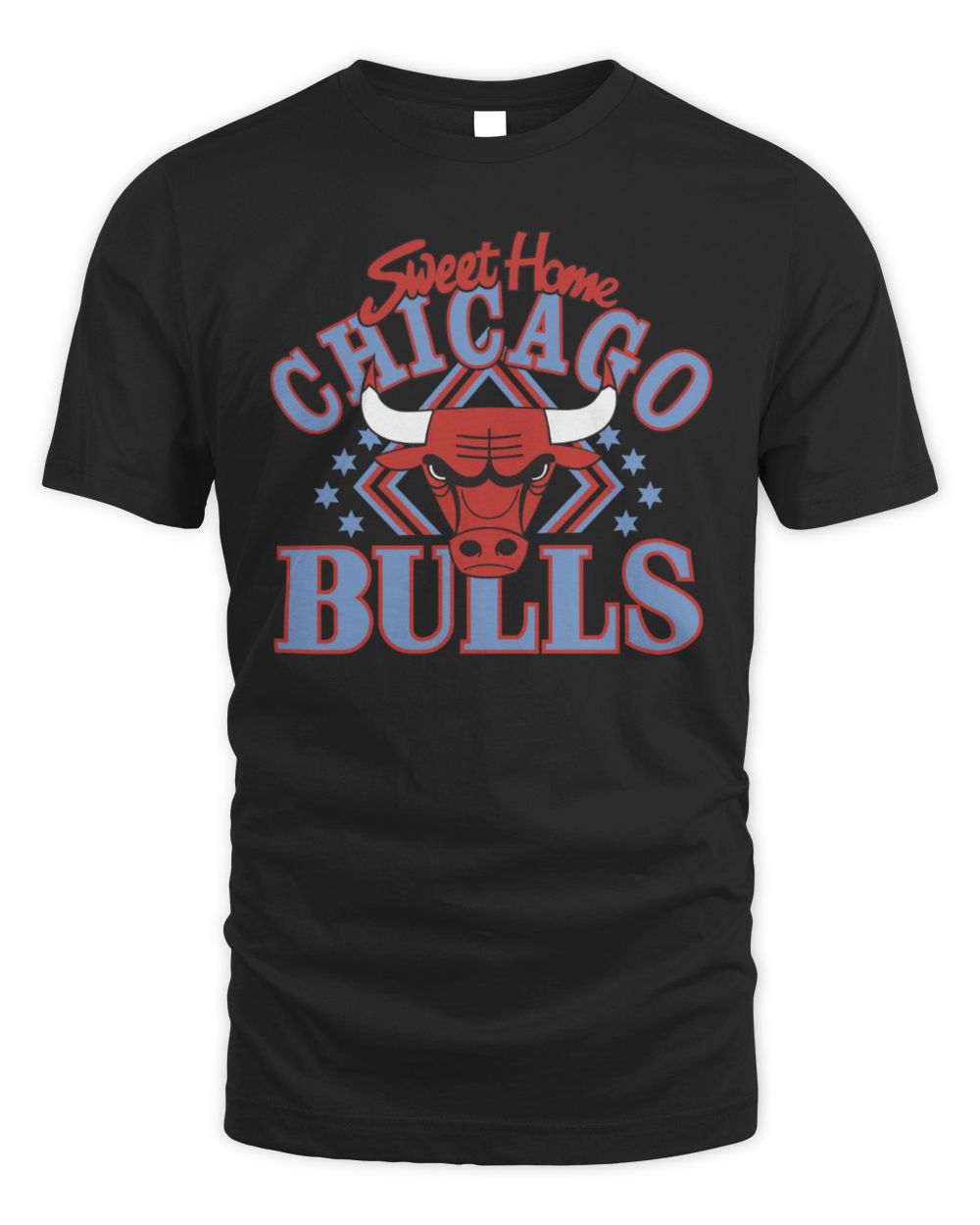Bulls City Edition 2025 Sweet Home Red Blue Stars T-Shirt