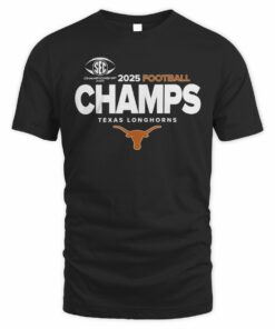 Official Texas Longhorns 2025 SEC Football Champs T-Shirt