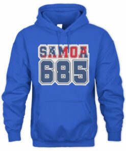 Toa Samoa 685 Large Font Rugby League Hoodie