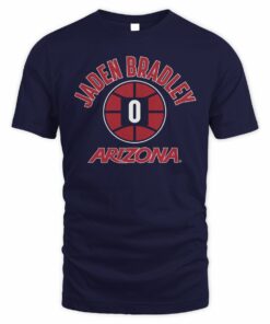 Jaden Bradley Arizona Basketball Name Number 0 Tee Shirt