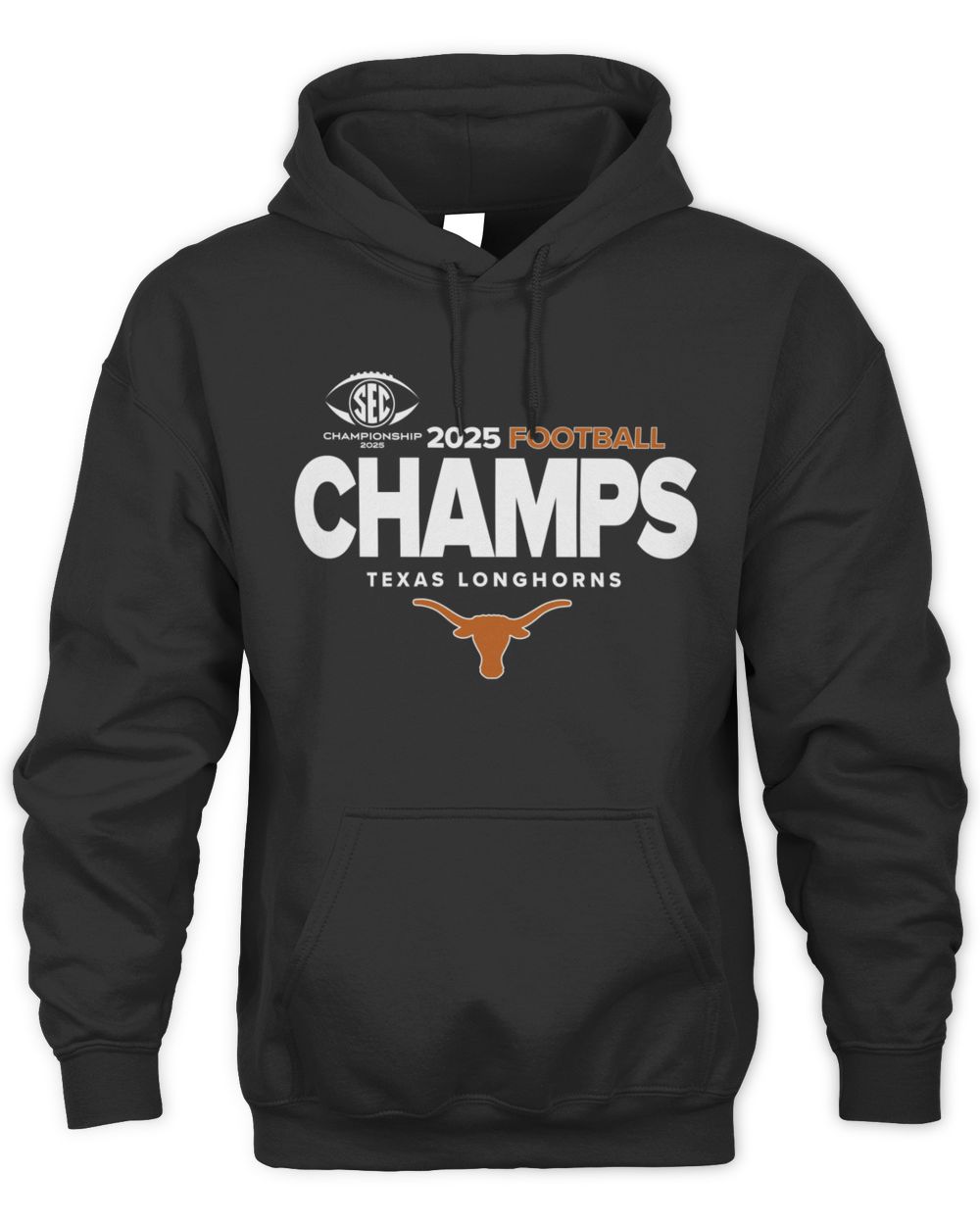 SEC Champs 2025 Texas Longhorns Football Logo Sweatshirt Hoodie