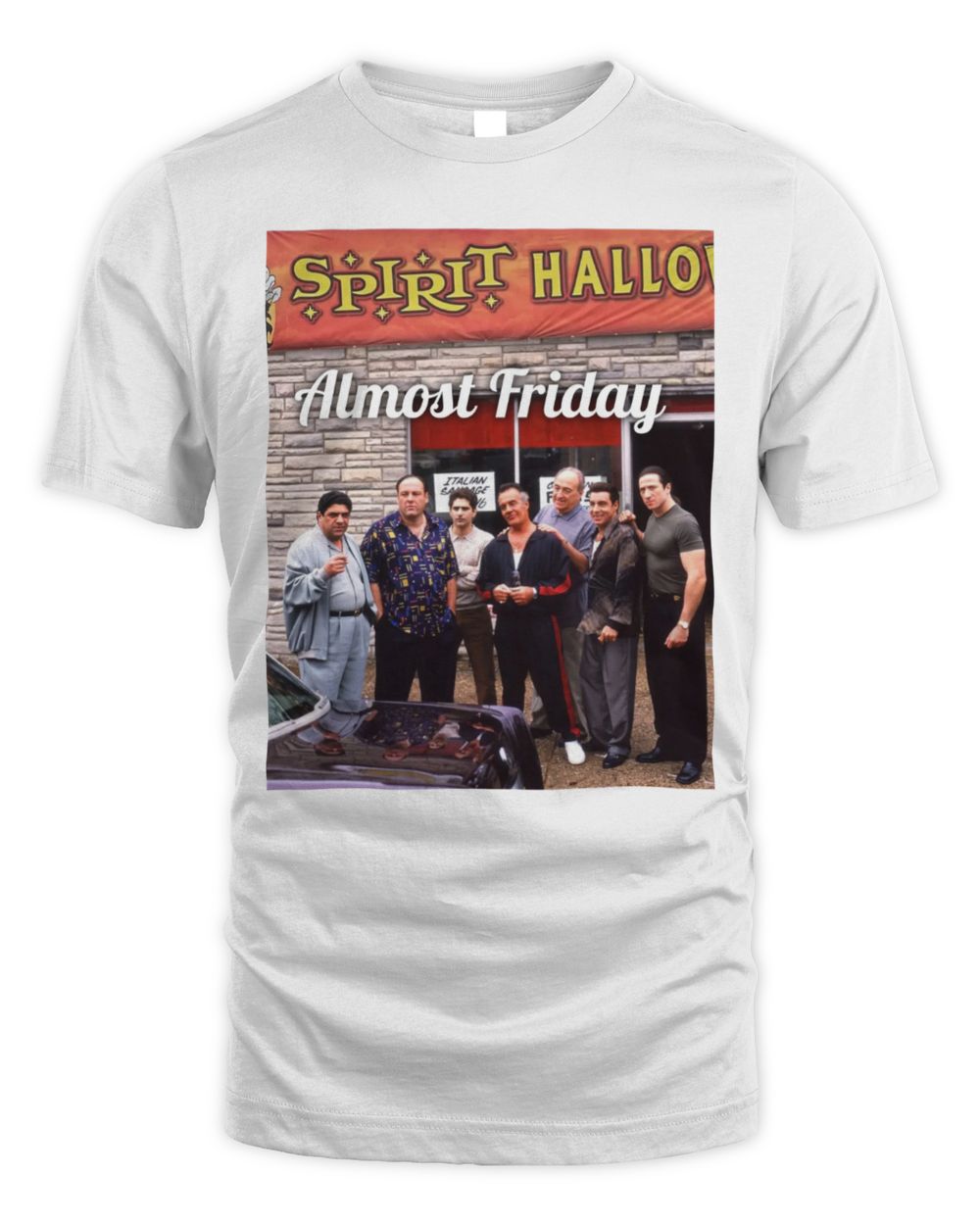 Almost Friday Sopranos Spirit Halloween Group Photo T-Shirt