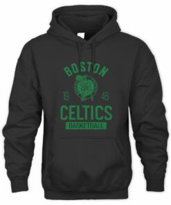 NBA Shop Boston Celtics Sportiqe Unisex Duke Premium Black Sweatshirt Hoodie
