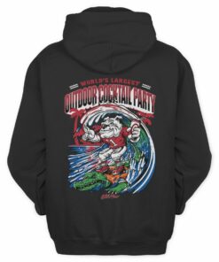 Outdoor Cocktail Party GA Florida Georgia Rivalry Mascot Hoodie