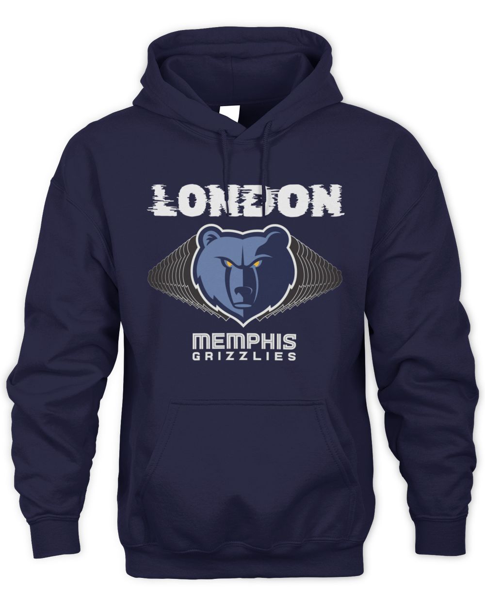 NBA Shop Memphis Grizzlies 2026 London Games Navy Official Hoodie