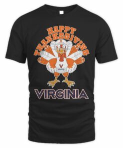 Virginia Cavaliers Happy Thanksgiving Turkey T-Shirt