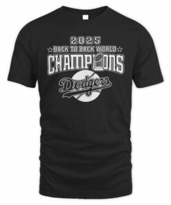 Ruining Baseball Dodgers Champions Year List Retro Tee