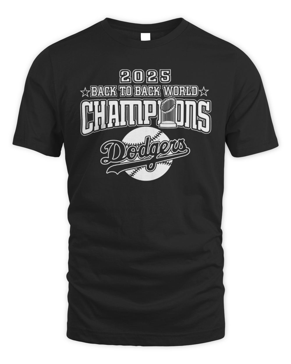 Ruining Baseball Dodgers Champions Year List Retro Tee