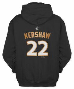 Los Angeles Dodgers 2025 Clayton Kershaw Back Name Number 22 Champions Hoodie