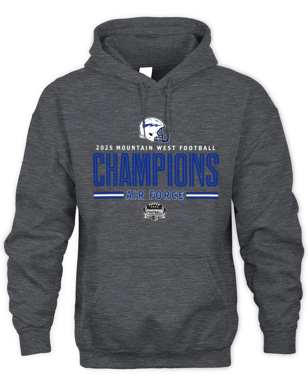 Air Force Falcons Helmet 2025 Mountain West Conference Champions Hoodie