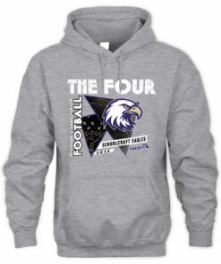 Official 2025 MHSAA Football D7 The Four Schoolcraft Eagles Hoodie
