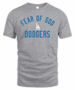 Los Angeles Dodgers Fear of God x MLB Heather Gray 90's Fit T-Shirt