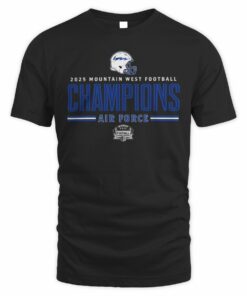 Air Force Falcons 2025 Mountain West Football Champions Helmet T-Shirt