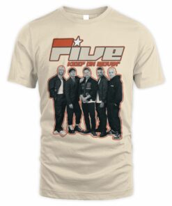 Five Merch Keep On Movin Dateback Tour 2025 T-Shirt
