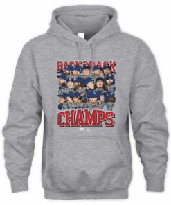 Dodgers Back 2 Back Champs 2025 Baseball Cartoon Squad Hoodie