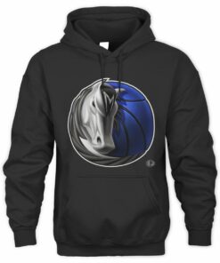 NBA Shop Dallas Mavericks Midnight Mascot Black Official Hoodie