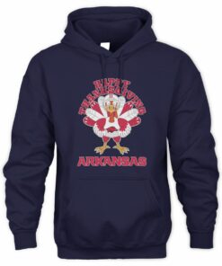 Arkansas Razorbacks Turkey Helmet Happy Thanksgiving Hoodie
