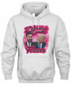 Good Shirts Merch Zohran And Donald Airbrush Hoodie