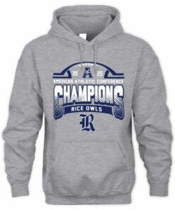 Rice Owls 2025 Football AAC Champions Conference Hoodie