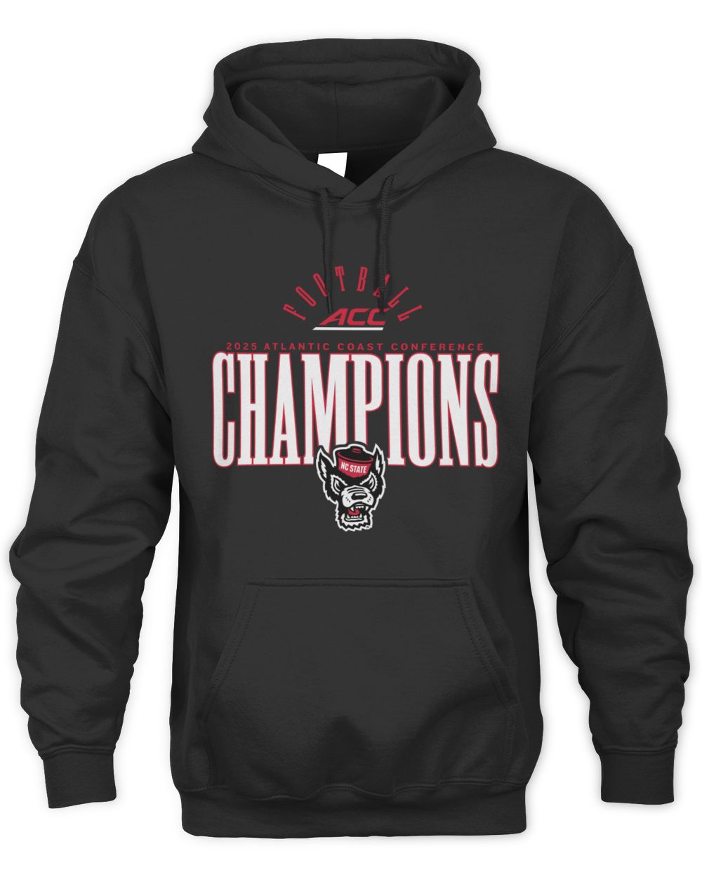 NC State Wolfpack 2025 ACC Football Conference Champions NCAA Hoodie