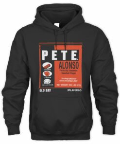 Pete Alonso Old Bay Can Black Official Hoodie
