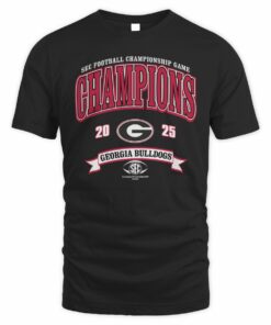 Georgia Bulldogs 2025 SEC Football Championship Game Champions T-Shirt