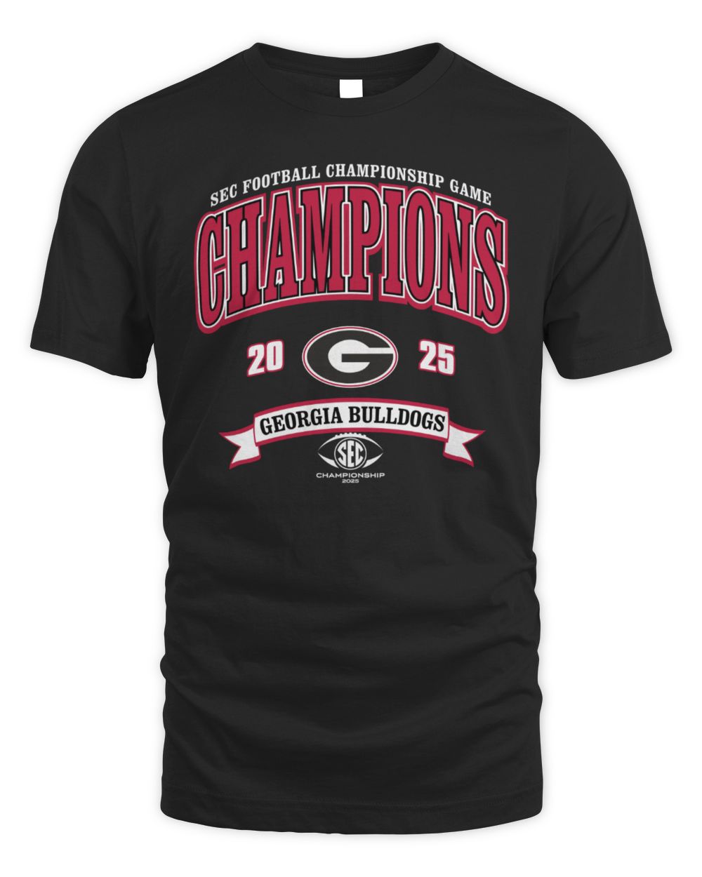 Georgia Bulldogs 2025 SEC Football Championship Game Champions T-Shirt