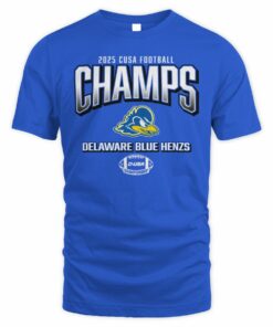 Delaware Blue Hens 2025 C-USA Football Champions Title Tee Official